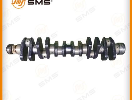 What material is the crankshaft on the engine made of? Can it be repaired if it is damaged?